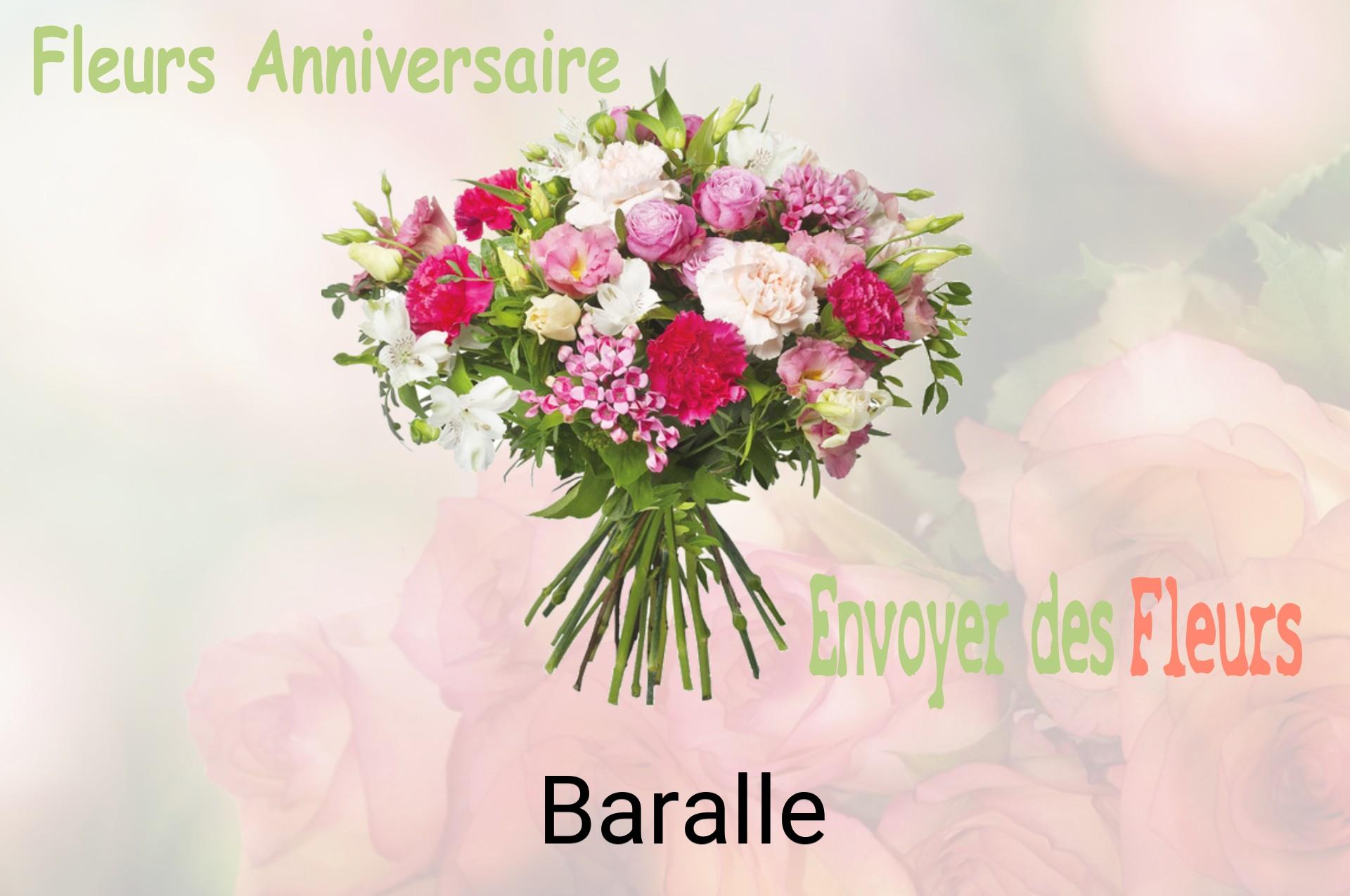 Bouquet de fleurs d’anniversaire livré à Baralle