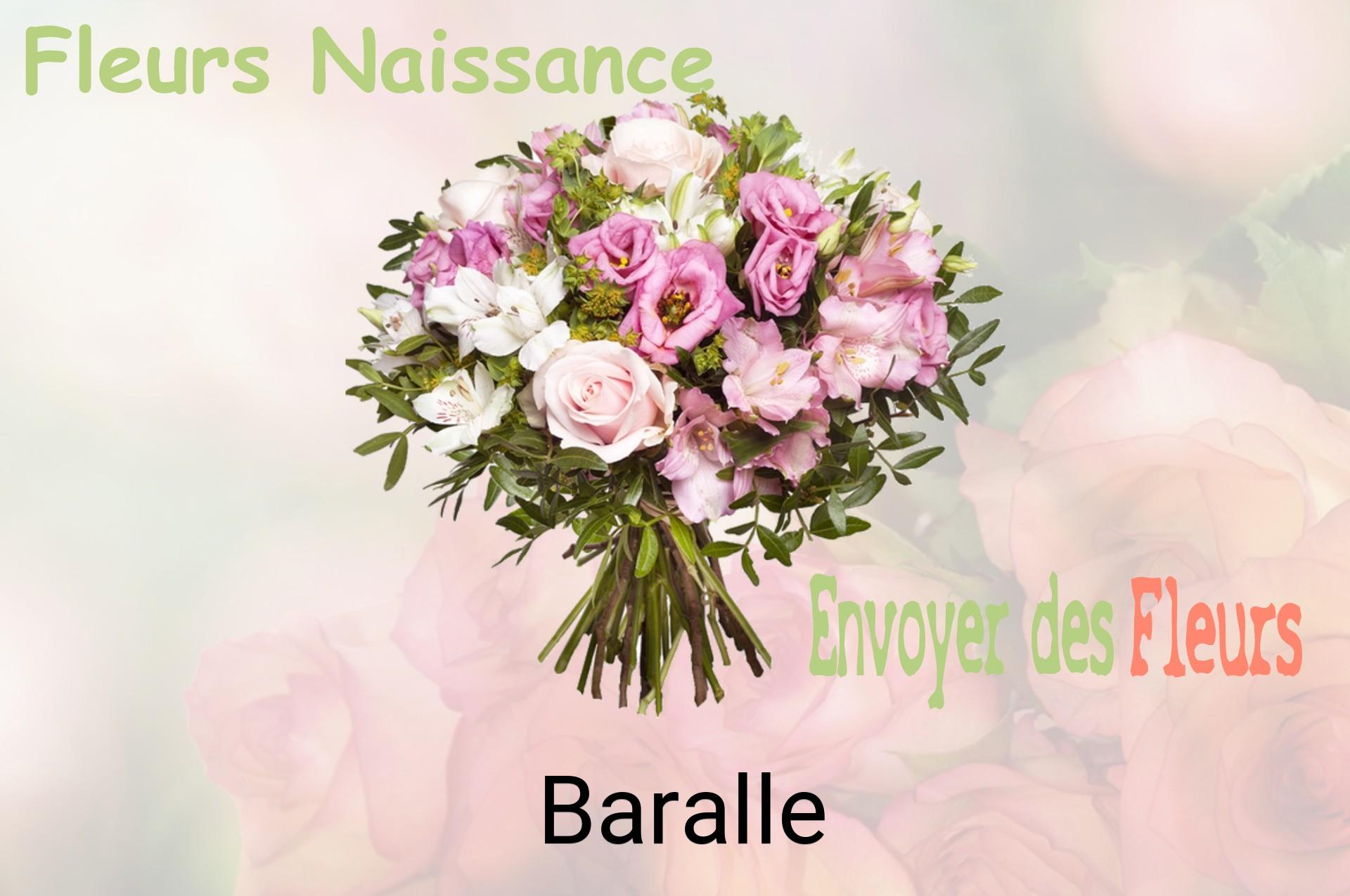 Bouquet de fleurs de naissance livré à Baralle